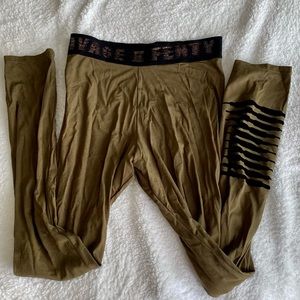 SAVAGE X FENTY Olive Green Leggings Yoga Pants